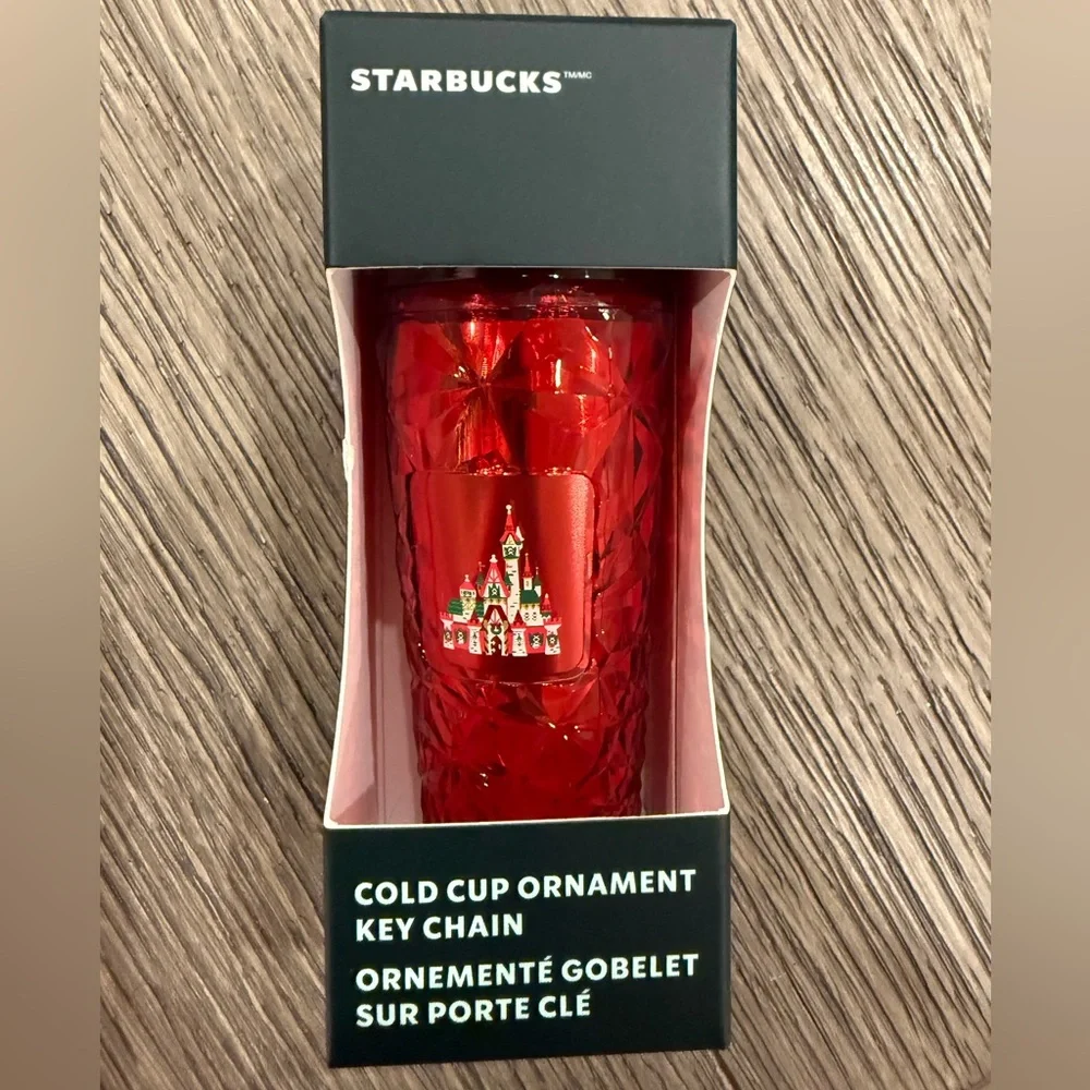Starbucks Disney’s Magic Kingdom - COLD CUP ORNAMENT KEY CHAIN